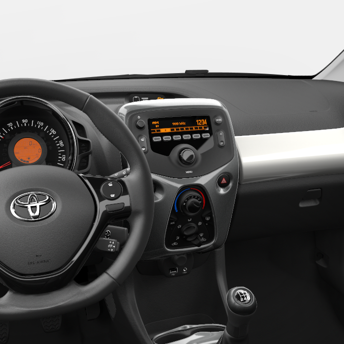 Mittelkonsole Klimaanlage (verschiedene Farben) Toyota Aygo 2014 - 2022