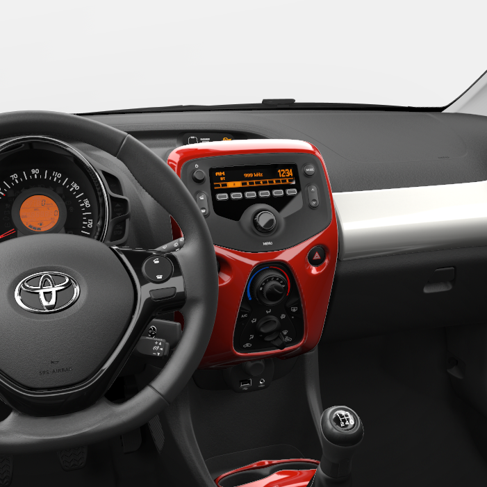 Mittelkonsole Klimaanlage (verschiedene Farben) Toyota Aygo 2014 - 2022