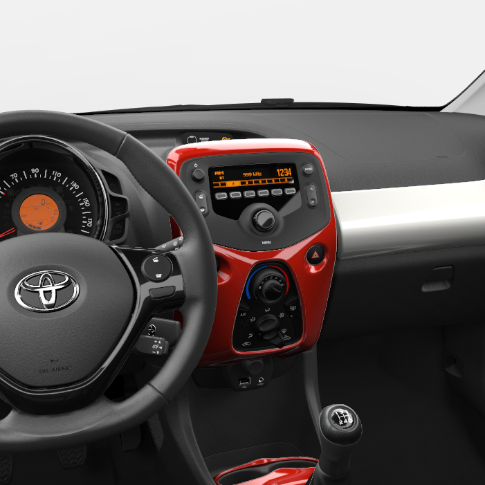 Centerconsole airco (diverse kleuren) Toyota Aygo 2014 - 2022