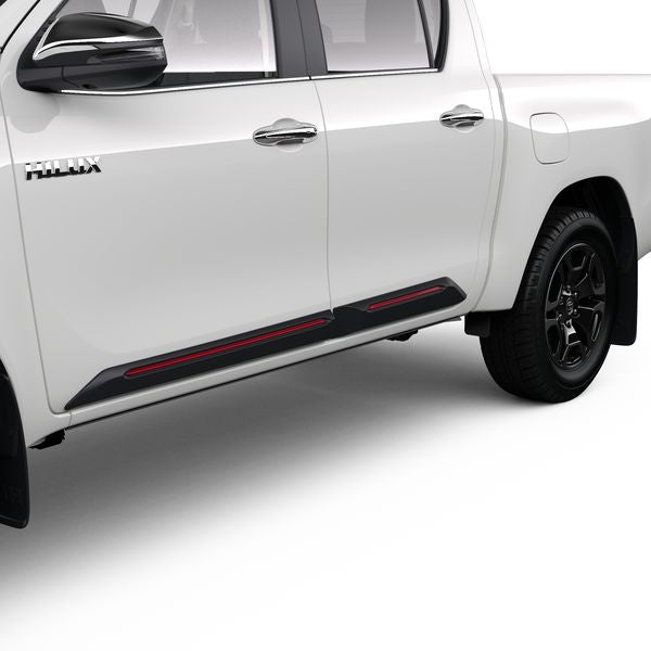 Ornamenten / bescherming zijkant Toyota Hilux DC 2020 >