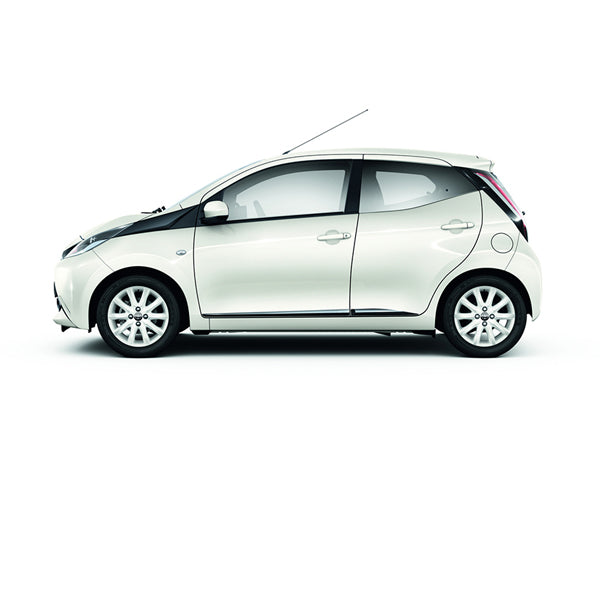 Verzierungen Seite hochglänzend schwarz Toyota Aygo 2014 - 2022