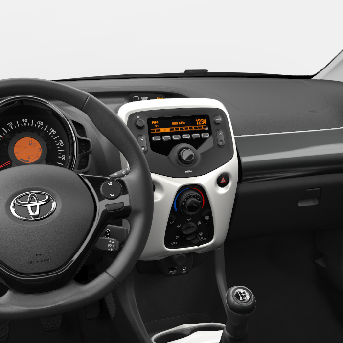 Mittelkonsole Klimaanlage (verschiedene Farben) Toyota Aygo 2014 - 2022