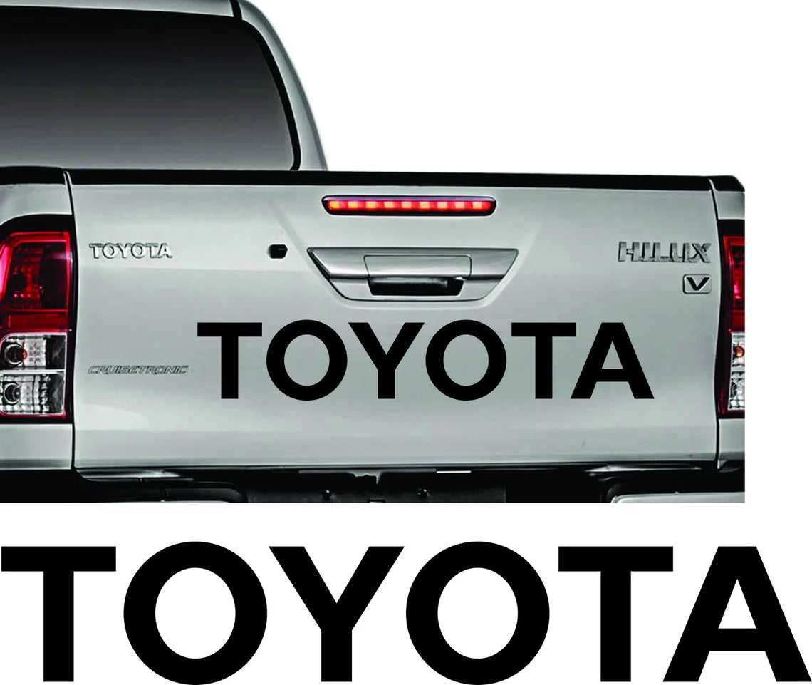 Sticker "Toyota" achterklep Toyota Hilux 2015 >
