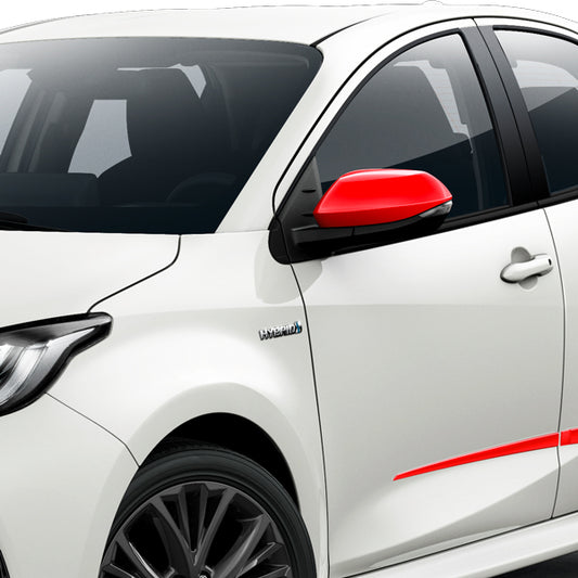 Spiegelkappen Coral Red Toyota Yaris 2020 >