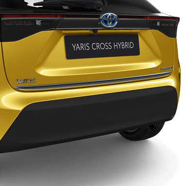 Verzierung Chrom Heckklappe Toyota Yaris Cross 2021 >