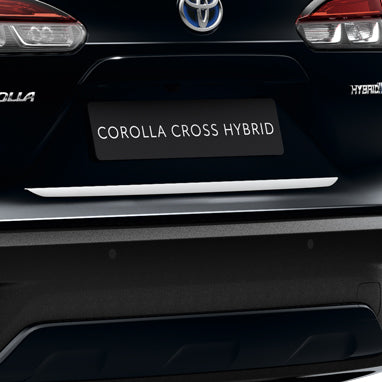 Chroom ornamenten achterklep Toyota Corolla Cross 2022 >