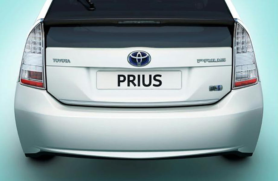 Chroom ornament achterklep Toyota Prius 2009 - 2016